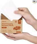 Poesie Citrus Travel Laundry Detergent Sheets 40 Sheet Plastic Free No Waste Laundry Soap Sheet for Travel Dorm Home by CozyNest Decor