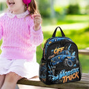 Toddler Backpack for Boys Girls - 12 Inch Monster Car Trucks Kids Backpack Preschool Kindergarten Backpack Lightweight Waterproof Schoolbag Book Bag for School by TinyTreasures Baby Boutique