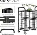 Laundry Hamper 3 Section, 145L Rolling Laundry Sorter Basket with Wheels, 3 Compartment Clothes Organizer Cart, Pull-Out Removable Bags for Laundry Room, Bathroom, Bedroom, White by CozyNest Decor