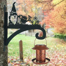 Hanging Plant Bracket Heavy Duty Iron Ornamental Gnome Silhouette Hanging Plant Hangers Outdoor 12 inch Hanging Basket Bracket Hook Wall Mounted for Flower Pot, Lantern, Bird Feeder, Wind Chimes by GreenHaven Gardens