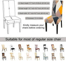 JQinHome Dining Chair Covers Set of 4,Magic Cube High Stretch Removable Washable Parsons Chair Slipcover for Dining Room Home Party Hotel Wedding Ceremony (Geometric Patterns) by CozyNest Decor