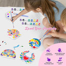 IFLOVE Paint Your Own Stepping Stones for Kids Craft Kits,Arts and Crafts for Kids Ages 4-8,5 Pack Painting Crafts for Girls Ages 8-12，Outdoor Toys Art Supplies Toddler Birthday Gift (Unicorn) by TinyTreasures Baby Boutique