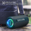 Ortizan Portable Bluetooth Speaker: IPX7 Waterproof, 24W Loud Sound, Deep Bass, Bluetooth 5.3, LED Lights, Wireless Stereo Pairing, 30H Playtime, for Home/Outdoor/Party/Beach, Birthday Gift (Blue) by TinyTreasures Baby Boutique