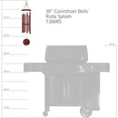 Corinthian Bells by Wind River - 30 inch Ruby Splash Wind Chime for Patio, Backyard, Garden, and Outdoor Decor (Aluminum Chime) Made in The USA by CozyNest Decor