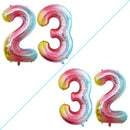 GOER Number 23 Balloons for 23rd Birthday Party Decorations,42 Inch Jumbo Foil Helium 32 Balloons for 32nd Birthday Party Decoration (Rainbow) by TinyTreasures Baby Boutique
