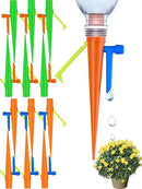 New Self Watering Spikes, Automatic Watering System with Slow Release Control Valve Switch, Ideal for Outdoor Plants, Garden, Travel and Busy People(12, Orange+Green) by GreenHaven Gardens