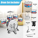 Toddler Drum Set Kids Jazz Drum Kit with Stool Musical Instruments Toys Birthday Chirstmas Easter Gifts for Boys Girls Aged 3 4 5 Year Old by TinyTreasures Baby Boutique