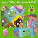 26 PCS Alphabet ABC Flash Cards,Giant ABC Animal Mask Flash Cards,26 Lowercase and Uppercase Letter Cards,Educational Learning Games by TinyTreasures Baby Boutique