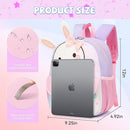 Toddler Backpack for 1-3 Year Old Girls & Boys Waterproof 3D Animal Cartoon Rabbit Design Kids Travel Backpack Lightweight Preschool Daycare Bag with Adjustable Straps(Little White Rabbit) by TinyTreasures Baby Boutique