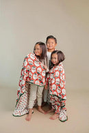 Copper Pearl Jumbo Premium Knit 3 Layer Stretchy Throw Blanket 'Claus' by CozyNest Decor