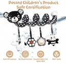Car Seat Toys for Babies 0-6 Months,Hanging Rattle Toys for Crib Mobile, Baby Spiral Hanging Stroller Black and White High Contrast Toys for Newborn 0 3 6 9 12 Months Baby Boys Girls (Bear) by TinyTreasures Baby Boutique