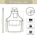 Kids Art Aprons for Painting, Gardening, Cooking, Multiple Pockets, Kids Smock for Boys & Girls, Waterproof (Age6-12) by TinyTreasures Baby Boutique