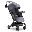 Mompush Lithe V2 Lightweight Travel Stroller, Compact Foldable Baby Stroller with Travel Bag, One-Hand Fold Stroller, Snack Tray, Mechanical Recline Seat, Airplane-Ready, UPF 50+ Canopy & Rain Cover by TinyTreasures Baby Boutique