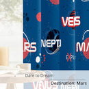 Kids Space Mars Blackout Curtains - 100% Blackout, Thermal Insulated, Noise Reducing,Bring The Cosmos Closer to Kids Room, 2 Panels (Planet Parade, W52×L63) by TinyTreasures Baby Boutique