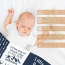 Ship Next Day, Personalized Baby Blanket – Printed in USA, Custom Baby Blanket for Boys & Girls, Baby Blanket with Name, Baby Shower, Easter, Christmas, Birthday Newborn & Toddler Gifts, Baby Gifts by TinyTreasures Baby Boutique