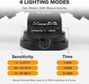 UME 49W LED Security Lights Motion Sensor Light Outdoor, 5000K Daylight, IP65 Waterproof, Dusk to Dawn, 3 Head Motion Detected Flood Light for Garage, Yard, Porch (Black) by GreenHaven Gardens