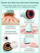 Electric Cupping Kit for Massage Therapy with Heat – Cellulite Massage Tool, Lymphatic Drainage Massager, Pain Relief for Back, Neck & Shoulders – Moving & Static Cupping Set for Body Sculpting by CozyNest Decor