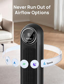 Dreo Tower Fan for Bedroom, Smart Oscillating Quiet Floor Fans, Standing Bladeless Fan with Remote and WiFi Voice Control, 4 Modes, 4 Speeds, 8H Timer, 28dB, Works with Alexa/Google by CozyNest Decor