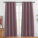 NICETOWN Dry Rose Doorway Curtains for Girls Bedroom, Grommet Window Treatment Thermal Insulated Privacy Door Curtains for Living Room, Dry Rose, Set of 2, W46 x L80 by TinyTreasures Baby Boutique