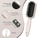 Curl Defining Brush, Curly Hair Brush, Slick Back Hair Brush, For Combing and Shaping Curls in All Hairstyles to Reduce Pulling (Beige) by TinyTreasures Baby Boutique
