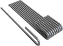 Vodaland Rebar Stakes J Hook Extra Heavy Duty 1/4 inch Coated Steel Ground Anchors with Chisel Point End (10) by CozyNest Decor