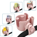 Accmor Stroller Cup Holder with Phone Holder, Bike Cup Holder, Universal Cup Holder for Uppababy Nuna Doona Strollers, 2-in-1 Cup Phone Holder for Stroller, Bike, Wheelchair, Walker, Scooter by TinyTreasures Baby Boutique