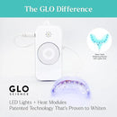 GLO Science So Brilliant Teeth Whitening Kit – Patented Warming Mouthpiece with LED Light Technology, Whitening Gel w/ 6% Hydrogen Peroxide, Lip Balm – Fastest Way to Whiter Teeth, Sensitivity Free by CozyNest Decor