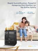 FOHERE Smart Humidifiers for Bedroom, 6L Warm and Cool Mist Quiet Humidifier with 60H Runtime, Humidity Control, Oil Diffuser, Sleep Mode, 12H Timer, Light, Top Fill Ultrasonic for Home Baby Plant by TinyTreasures Baby Boutique