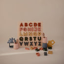 mushie Wooden Alphabet Puzzle | for Kids 3 Years+ | Preschool Educational & Toddler Montessori Toys (26 pcs) by TinyTreasures Baby Boutique