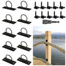 10Pack 2inch Rope Support Holder Drop Ring Brackets Stainless Steel Decorative for Hemp Rope Fencing Stair Deck Railing Ceiling Hook by CozyNest Decor