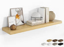 RICHFOCUS 48Inch Floating Shelves for Wall 1 Pack Shelves for Bedroom|Kitchen|Bathroom Wall Mounted Rustic Wood Floating Shelf with Invisible Brackets for Books|Storage|Decor, Oak by CozyNest Decor