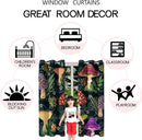 Mushrooms Curtain Panels for Kids Room 2Pcs, Green Cartoon Blackout Curtains 84 inch Length for Kids Bedroom Nursery Room Grommet Top Thermal Insulated Curtains, Dinosaur Print, 82" x 84" by TinyTreasures Baby Boutique
