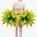Artificial Agave Plants,Large UV Resistant Fake Agave Planters for Indoor and Outdoor Decorating Tropical Plant Succulents Greenery Indoor Decor (2Pack,22" Yellow) by GreenHaven Gardens