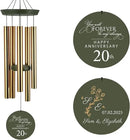 ASTARIN 20th Tree of Life Wind Chimes, Personalized Wind Chimes for Cople Women Men, Couple Gifts for Keepsake, Deep Tone Windchime Romantic Gift by CozyNest Decor