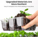 MIXC 360 Cells Seedling Starter Trays Transparent Seed Tray Grow Germination Kit with 30 Plant Lables(1.5 inch x 12 Cells per Tray, 30 Trays) by GreenHaven Gardens