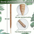 48 Inch Moss Pole, Bendable Moss Pole for Plants Monstera, Tall Moss Poles for Climbing Plants Indoor, Large Moss Pole Support, Garden Trellis Plant Stick Stakes for Potted Plants, Pothos by GreenHaven Gardens