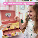 Jewelkeeper Jewelry Box for Girls - 2-Drawer Music Box with Little Queen Ballerina Dancing to Swan Lake, Cute Pink Design, Keepsake Storage for Treasured Accessories - 6.75 x 5.25 x 6 inches by TinyTreasures Baby Boutique