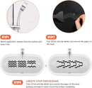 Patented Anti Slip Shower Stickers 24 PCS Safety Bathtub Strips Adhesive Decals with Premium Scraper for Bath Tub Shower Stairs Ladders Boats (Black) by TinyTreasures Baby Boutique