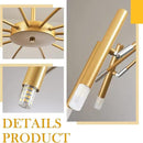 Gold Modern Chandelier 39.4" Large Chandelier Lighting Adjustable Ceiling Pendant Light 12 Light Pendant Light Fixtures for Living Room Dining Room Foyer by CozyNest Decor
