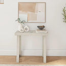 Plank+Beam Solid Wood Console Table, 36 Inch, Sofa Table, Narrow Entryway Table for Hallway, Behind The Couch, Living Room, Foyer, Easy Assembly, Coastal White by CozyNest Decor