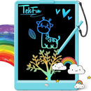 TEKFUN LCD Writing Tablet Doodle Board, 10inch Colorful Drawing Tablet Writing Pad, Kids Travel Essentials, Toddler Toys for 3 4 5 6 7 8 Year Old Girls Boys (Blue) by TinyTreasures Baby Boutique
