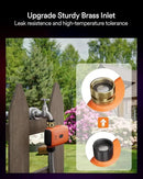 Lumary Smart Sprinkler Timer, WiFi Water Timer for Garden Hose, Brass Inlet Water Hose Timer, Manual/Automatic Irrigation Timer, App/Voice Control Work with Alexa (Gateway Included), Orange, L-WT1A1 by GreenHaven Gardens