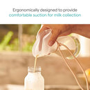 Munchkin Manual Breast Pump for Breastmilk, Food Grade Silicone, BPA Free, 4 Ounce - Portable Breastfeeding Essential for Expressing Milk at Home, Work, and On The Go, Clear/Pink by TinyTreasures Baby Boutique