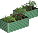 6x3x2 ft Raised Garden Bed, Large Metal Planter Raised Beds, Planters for Outdoor Plants for Vegetables, Flowers, Herbs, Fruits, and Succulents.(2 Pcs) by CozyNest Decor