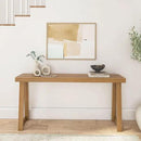 Plank+Beam Solid Wood Console Table, 66 Inch, Sofa Table, Narrow Entryway Table for Hallway, Behind The Couch, Living Room, Foyer, Easy Assembly, Pecan by CozyNest Decor