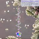 H&D HYALINE & DORA 21inch Crystal Suncatcher for Window Hanging Double-Spiral Design Gazing Ball Spiral Tail Wind Spinners Sun Catchers Rainbow Maker Indoor Outdoor Christmas Decoration by GreenHaven Gardens