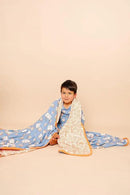Copper Pearl Jumbo Premium Knit 3 Layer Stretchy Throw Blanket 'Dunk' by CozyNest Decor