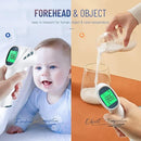 Touchless Thermometer for Adults, Digital Infrared Thermometer Gun with Fever Alarm, Forehead and Object 2 in 1 Mode, Fast Accurate Results (Gray) by TinyTreasures Baby Boutique
