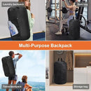 Femuar Laundry Bag Backpack Durable Laundry Bag with Shoulder Straps and Mesh Pockets Portable Laundry Dirty Clothes Hamper Bag for College Dorm (Black) by CozyNest Decor