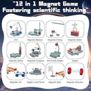 Magnetic Science Kit,Anti Gravity Magnetic Levitation Kit,12 in 1 Magnetic Science Magnetic Toys for Kids Ages 8-12 Magnets for Science Magnetic Physics Toys Educational Gift for Kids by TinyTreasures Baby Boutique